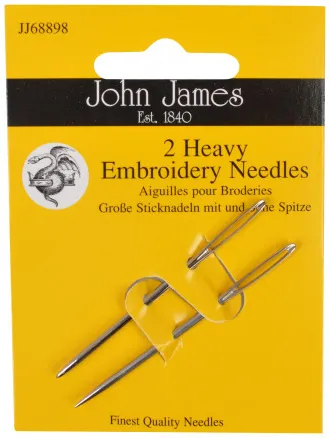 John James Embroidery Needles Heavy - 2 pcs