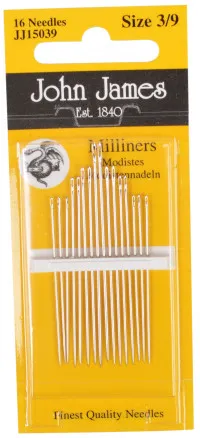 John James Embroidery Needles Size 3/9 - 16 pcs